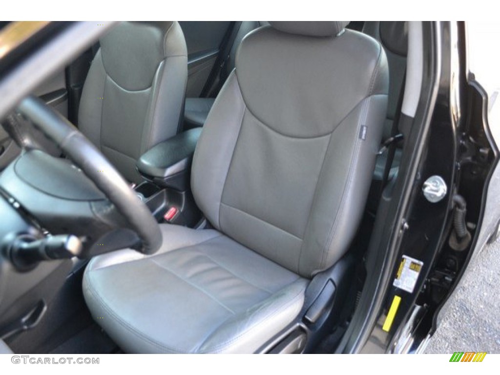 2012 Elantra Limited - Midnight Black / Gray photo #12
