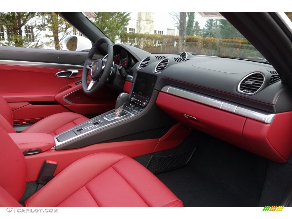 2019 718 Boxster GTS - White / Black/Bordeaux Red photo #17