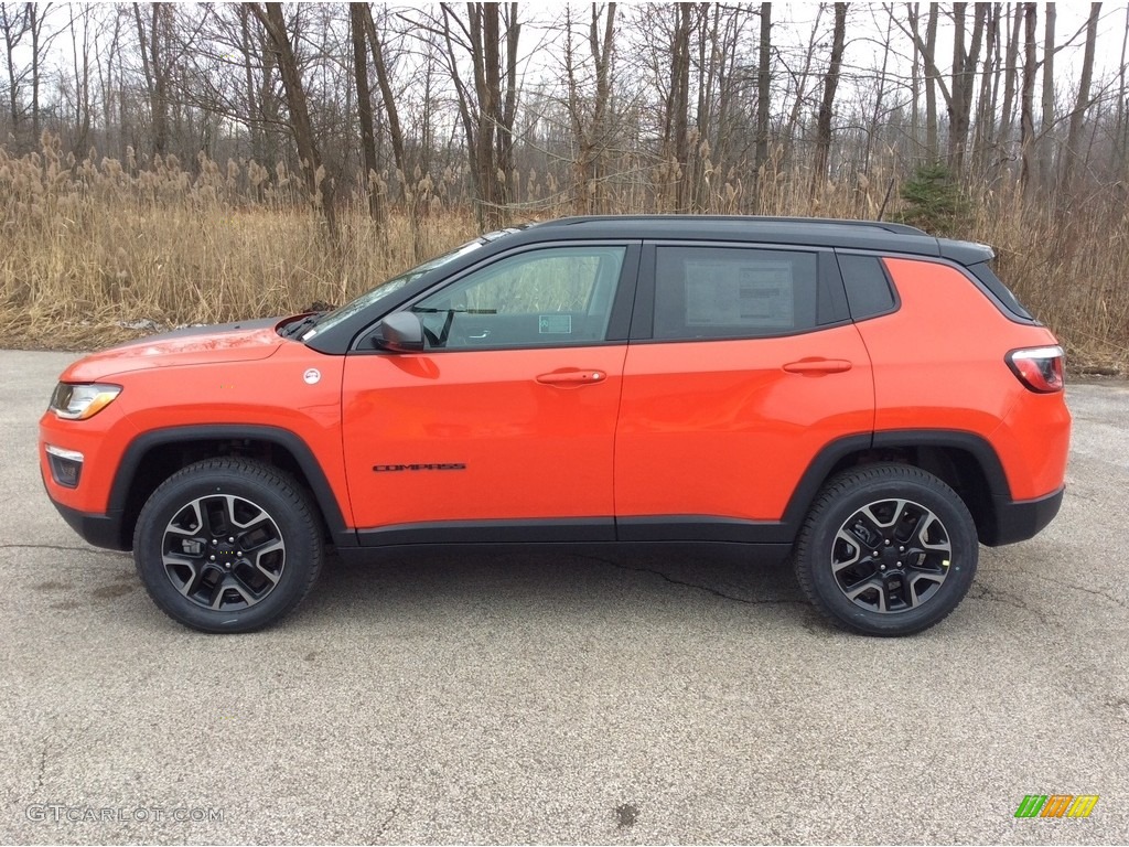 Spitfire Orange 2019 Jeep Compass Trailhawk 4x4 Exterior Photo #131140583