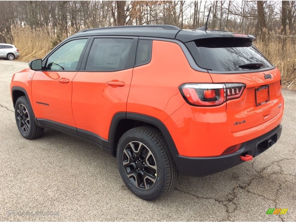 2019 Compass Trailhawk 4x4 - Spitfire Orange / Black/Ruby photo #4