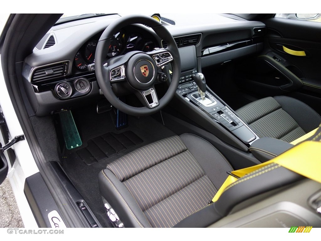Black Interior 2019 Porsche 911 Carrera T Coupe Photo #131141195
