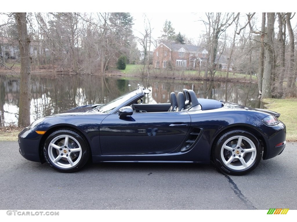 Night Blue Metallic 2019 Porsche 718 Boxster Standard 718 Boxster Model Exterior Photo #131141504