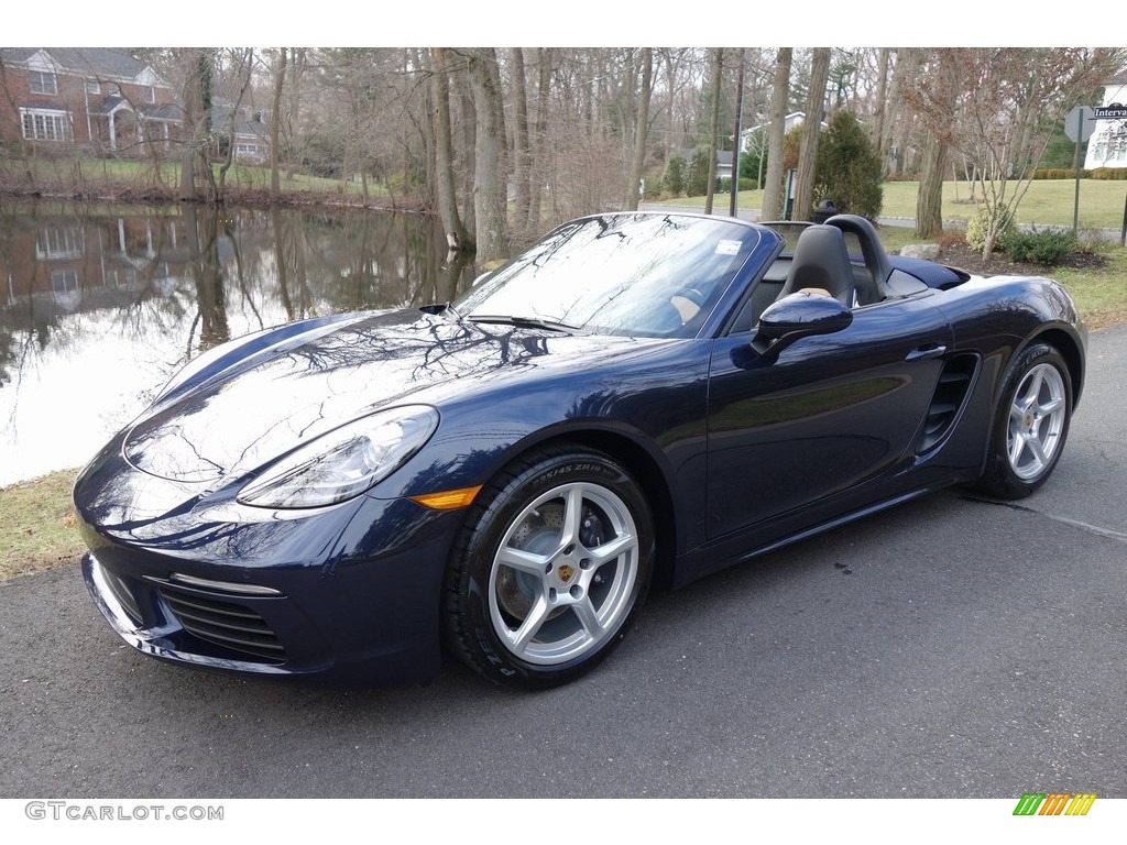 Night Blue Metallic 2019 Porsche 718 Boxster Standard 718 Boxster Model Exterior Photo #131141537