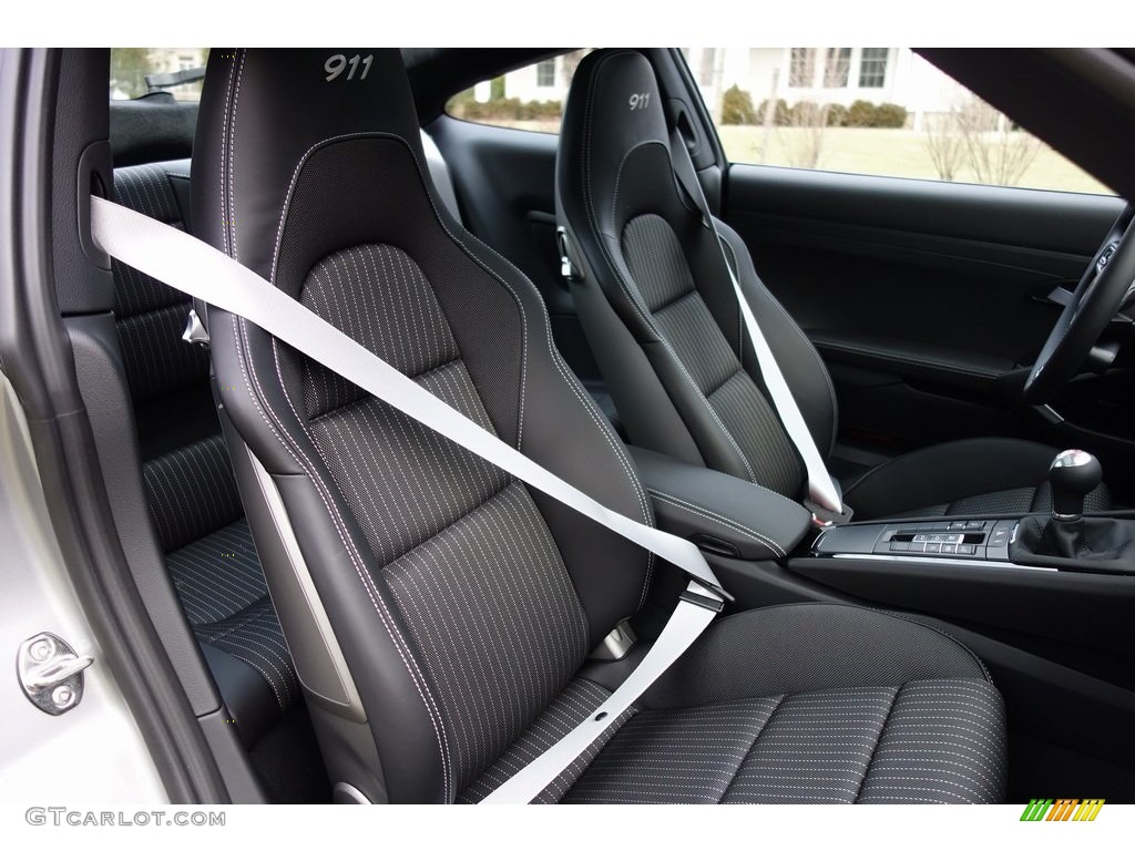 Black Interior 2019 Porsche 911 Carrera T Coupe Photo #131142353