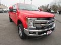 2018 Race Red Ford F250 Super Duty Lariat Crew Cab 4x4  photo #7