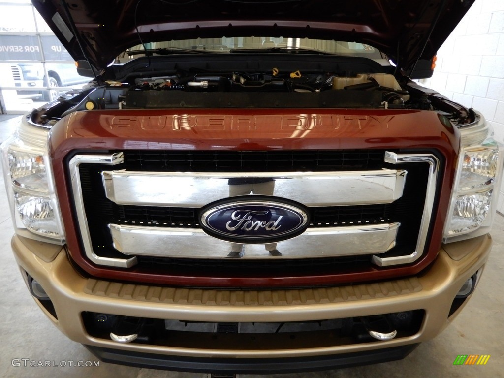 2012 F350 Super Duty King Ranch Crew Cab 4x4 - Autumn Red / Black photo #12