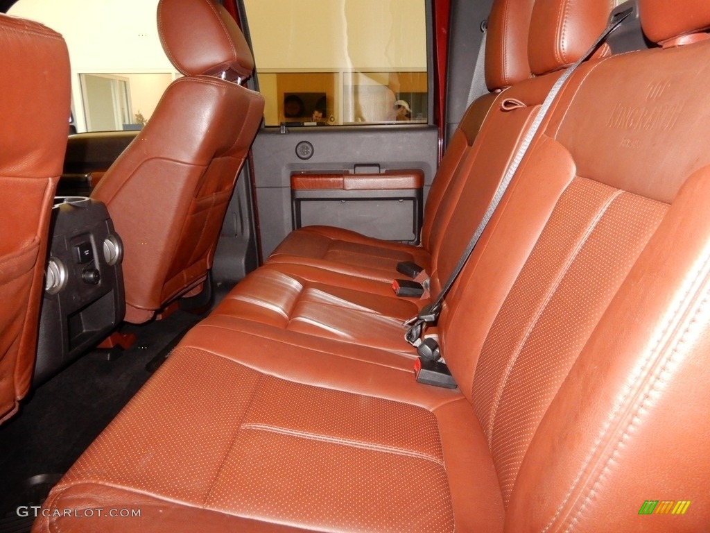 2012 F350 Super Duty King Ranch Crew Cab 4x4 - Autumn Red / Black photo #14