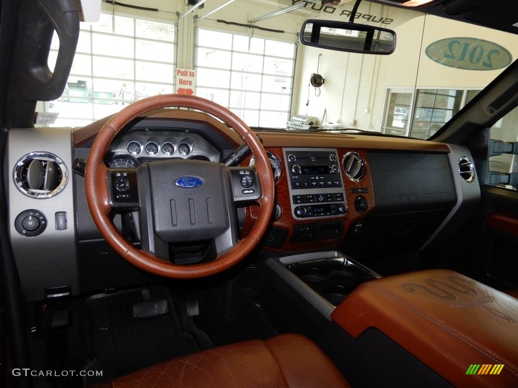 2012 F350 Super Duty King Ranch Crew Cab 4x4 - Autumn Red / Black photo #15