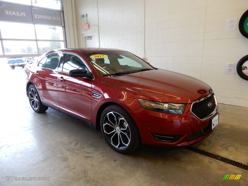 2017 Taurus SHO AWD - Ruby Red / Mayan Gray photo #1