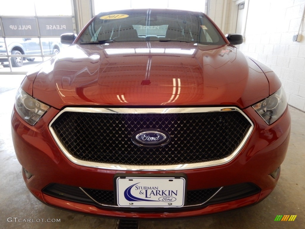 2017 Taurus SHO AWD - Ruby Red / Mayan Gray photo #7