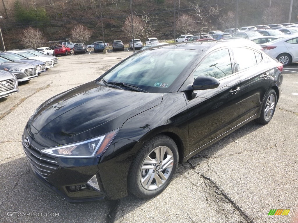 2019 Elantra Value Edition - Phantom Black / Gray photo #5
