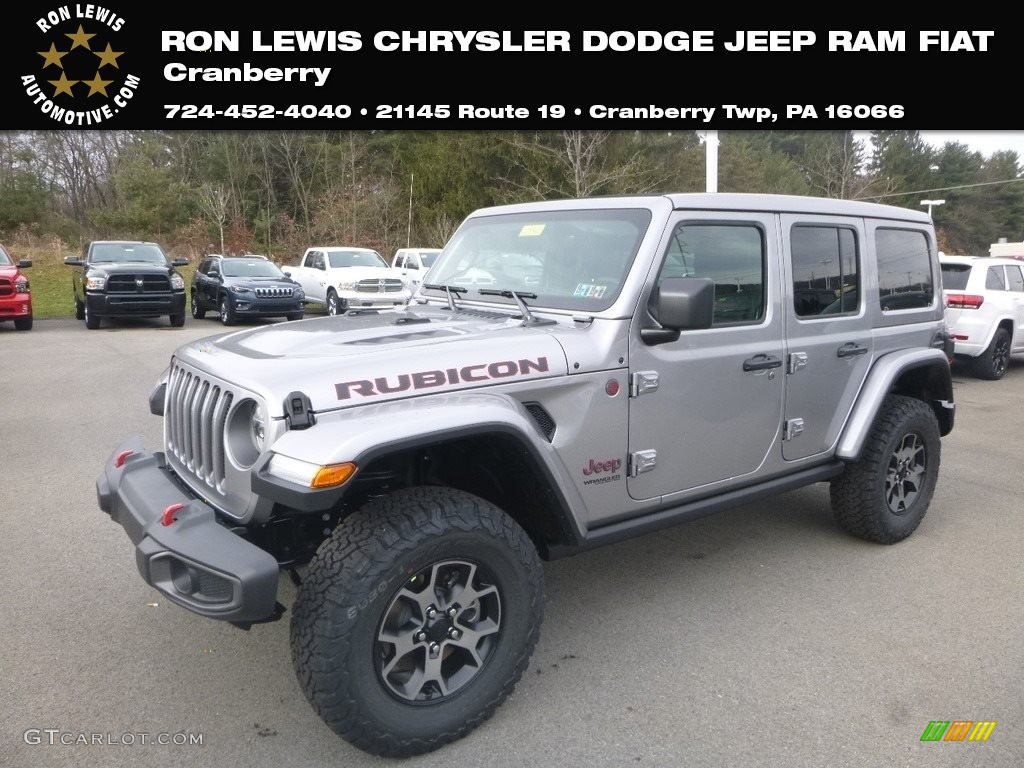 2019 Wrangler Unlimited Rubicon 4x4 - Billet Silver Metallic / Black photo #1