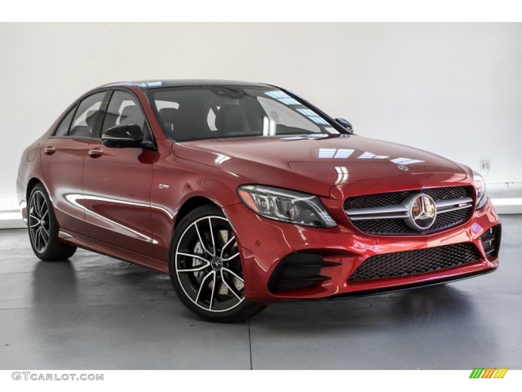 2019 C 43 AMG 4Matic Sedan - designo Cardinal Red Metallic / Black photo #12