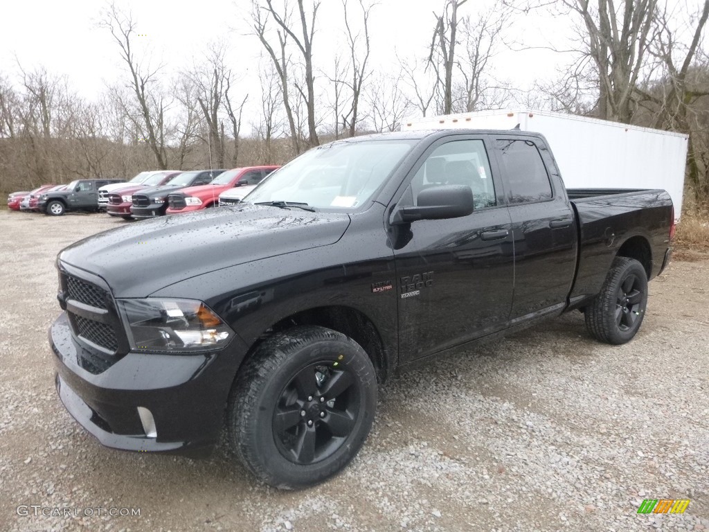 2019 1500 Classic Express Quad Cab 4x4 - Brilliant Black Crystal Pearl / Black photo #1