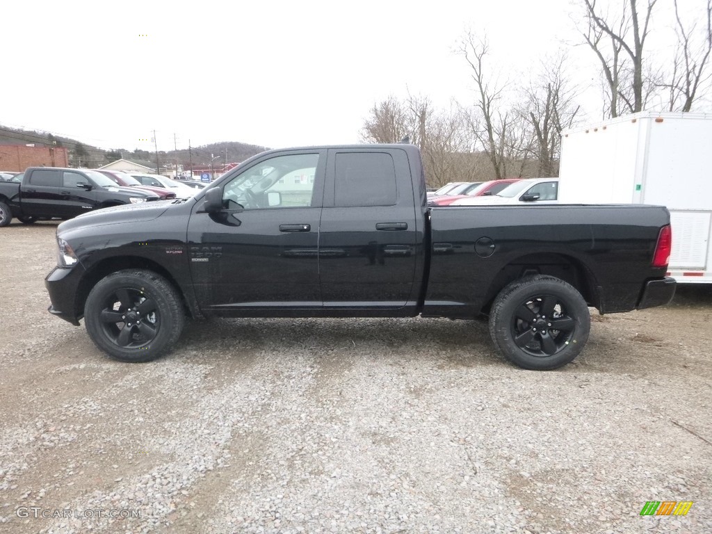 2019 1500 Classic Express Quad Cab 4x4 - Brilliant Black Crystal Pearl / Black photo #3