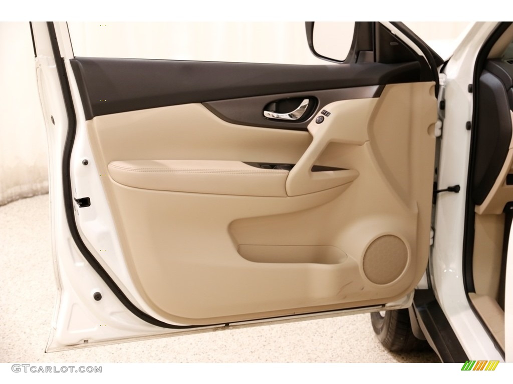 2014 Rogue SV AWD - Moonlight White / Almond photo #4
