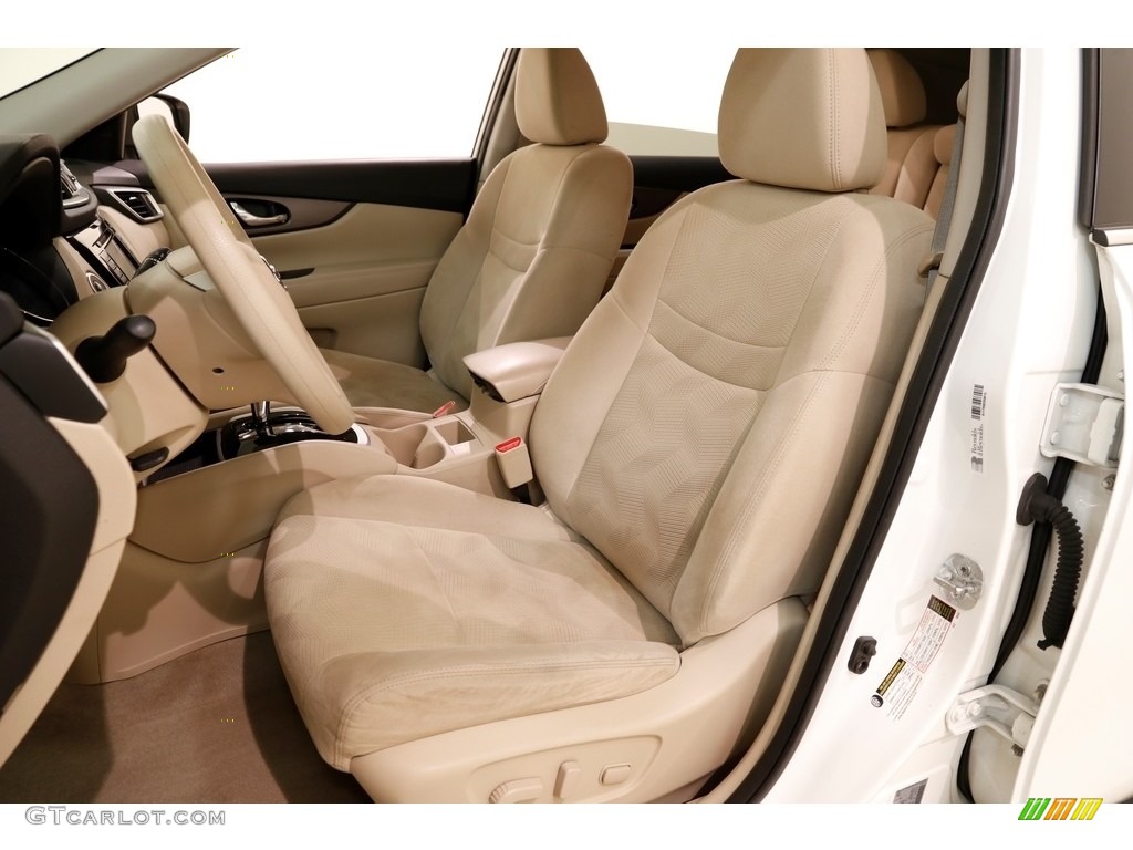 2014 Rogue SV AWD - Moonlight White / Almond photo #5