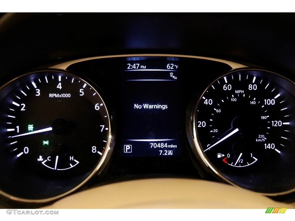 2014 Rogue SV AWD - Moonlight White / Almond photo #8