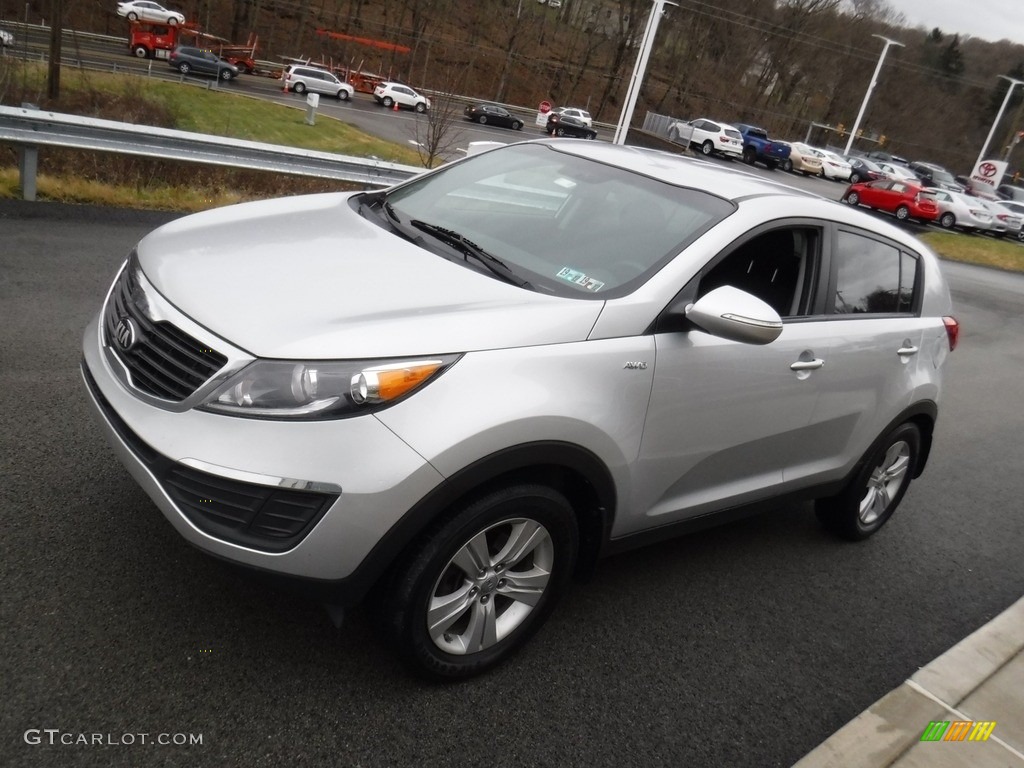 2013 Sportage LX AWD - Bright Silver / Black photo #6