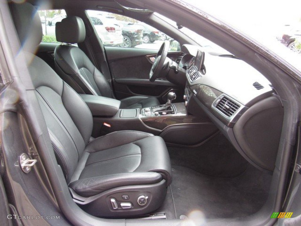 Black Perforated Valcona Interior 2016 Audi RS 7 4.0 TFSI quattro Photo #131156869