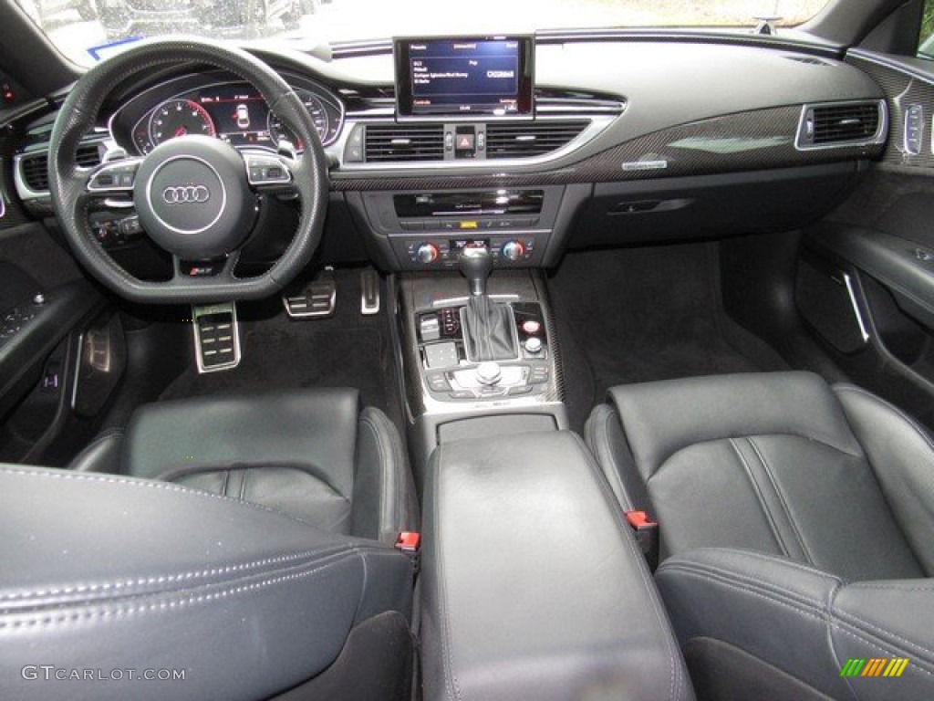 2016 Audi RS 7 4.0 TFSI quattro Black Perforated Valcona Dashboard Photo #131156887