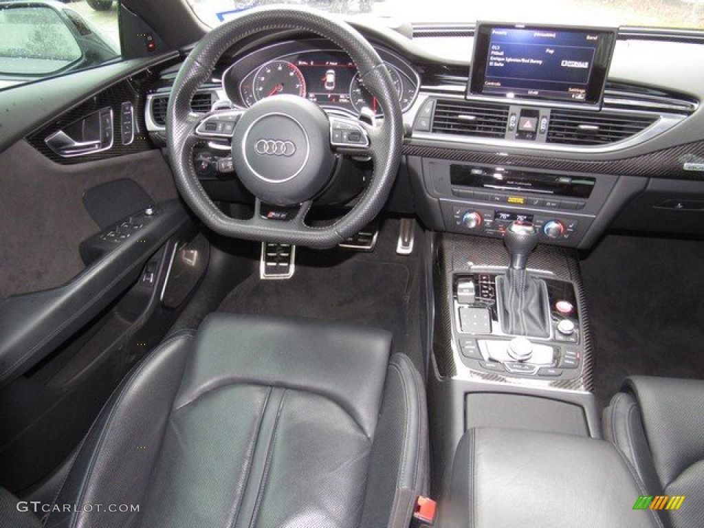 2016 Audi RS 7 4.0 TFSI quattro Black Perforated Valcona Dashboard Photo #131157073