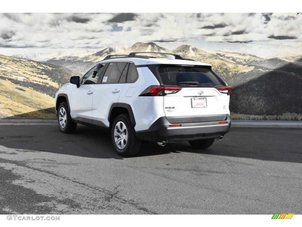 2019 RAV4 LE AWD - Super White / Black photo #3