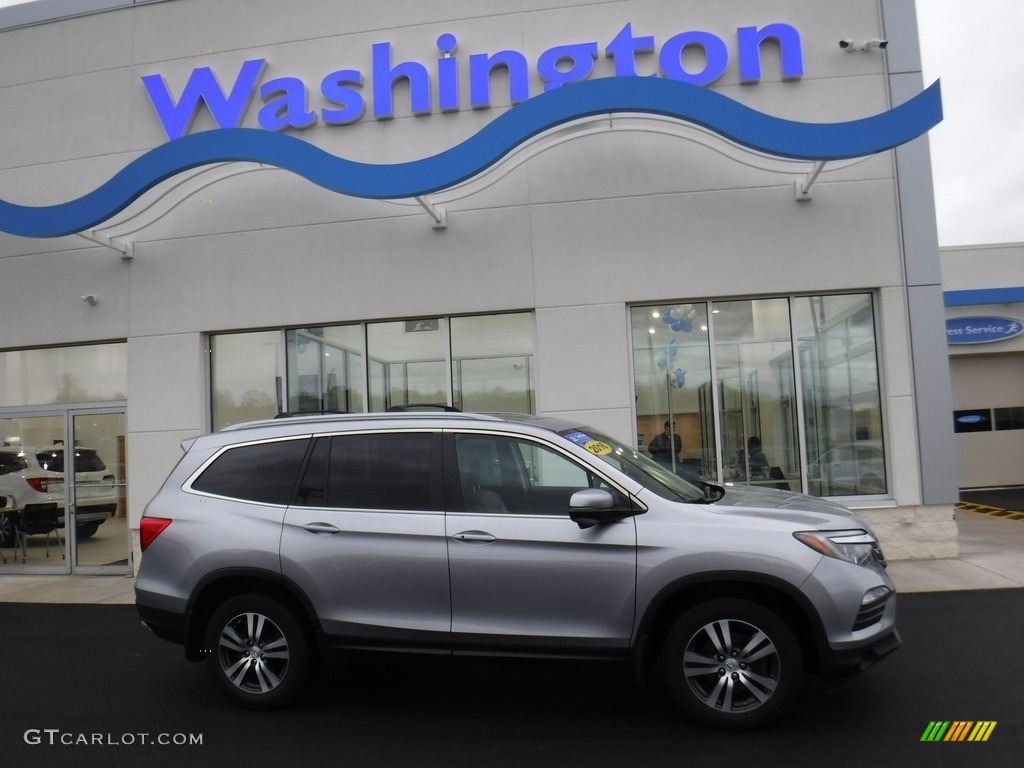 2016 Pilot EX-L AWD - Lunar Silver Metallic / Gray photo #2