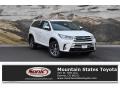 2019 Blizzard Pearl White Toyota Highlander Hybrid XLE AWD  photo #1