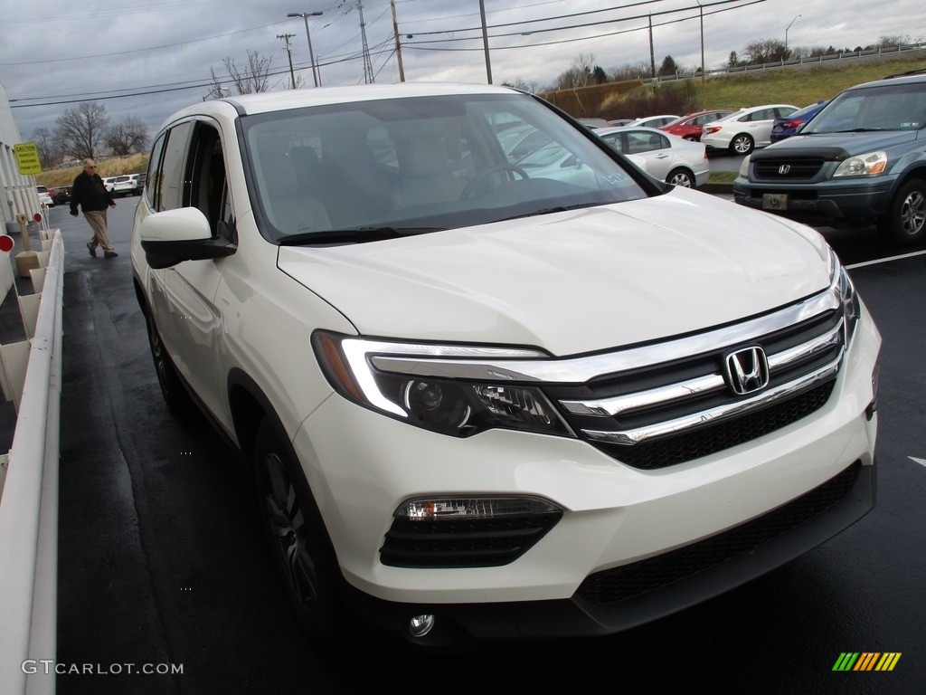 2016 Pilot EX AWD - White Diamond Pearl / Beige photo #7