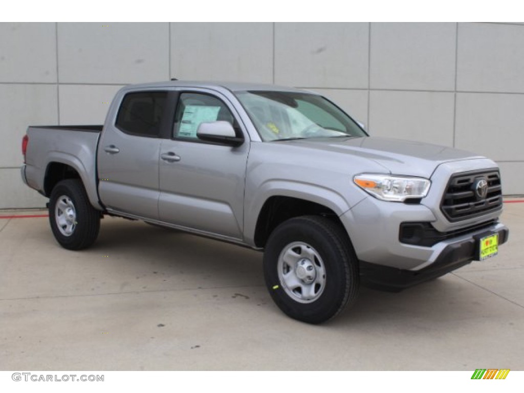 2019 Tacoma SR Double Cab - Silver Sky Metallic / Cement Gray photo #2