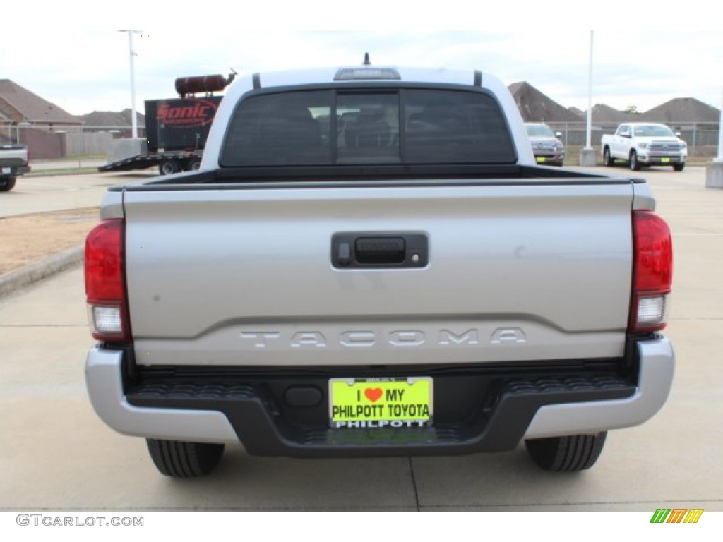 2019 Tacoma SR Double Cab - Silver Sky Metallic / Cement Gray photo #7