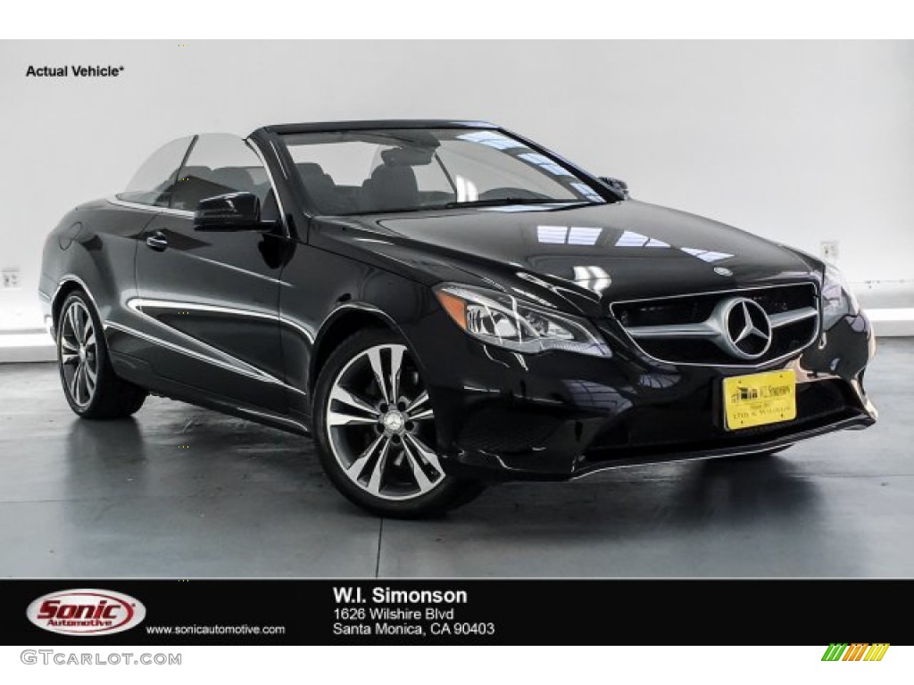 2016 E 400 Cabriolet - Black / Black photo #1
