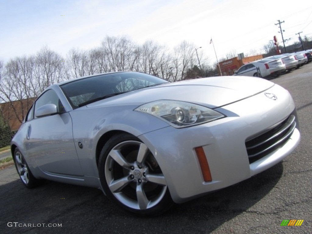 2006 350Z Touring Coupe - Silverstone Metallic / Charcoal Leather photo #2