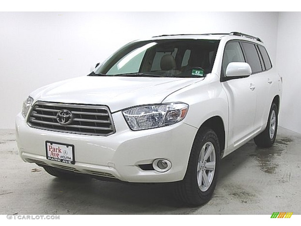 2010 Highlander SE 4WD - Blizzard White Pearl / Sand Beige photo #1