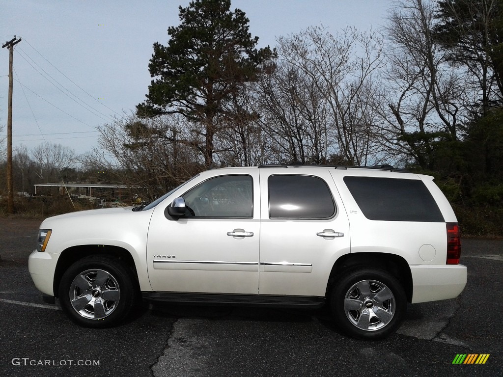 2011 Tahoe LTZ - White Diamond Tricoat / Light Cashmere/Dark Cashmere photo #1