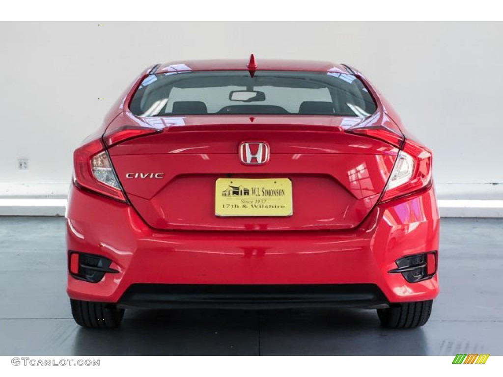 2016 Civic EX-L Sedan - Rallye Red / Black photo #3