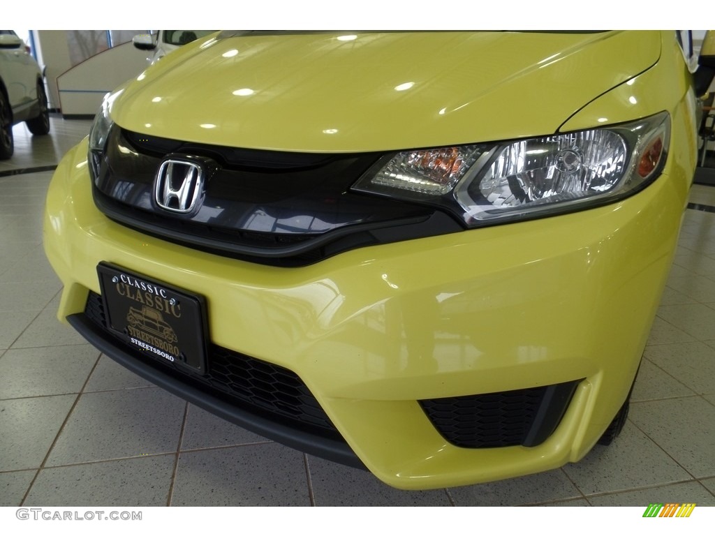 2015 Fit LX - Mystic Yellow Pearl / Black photo #7