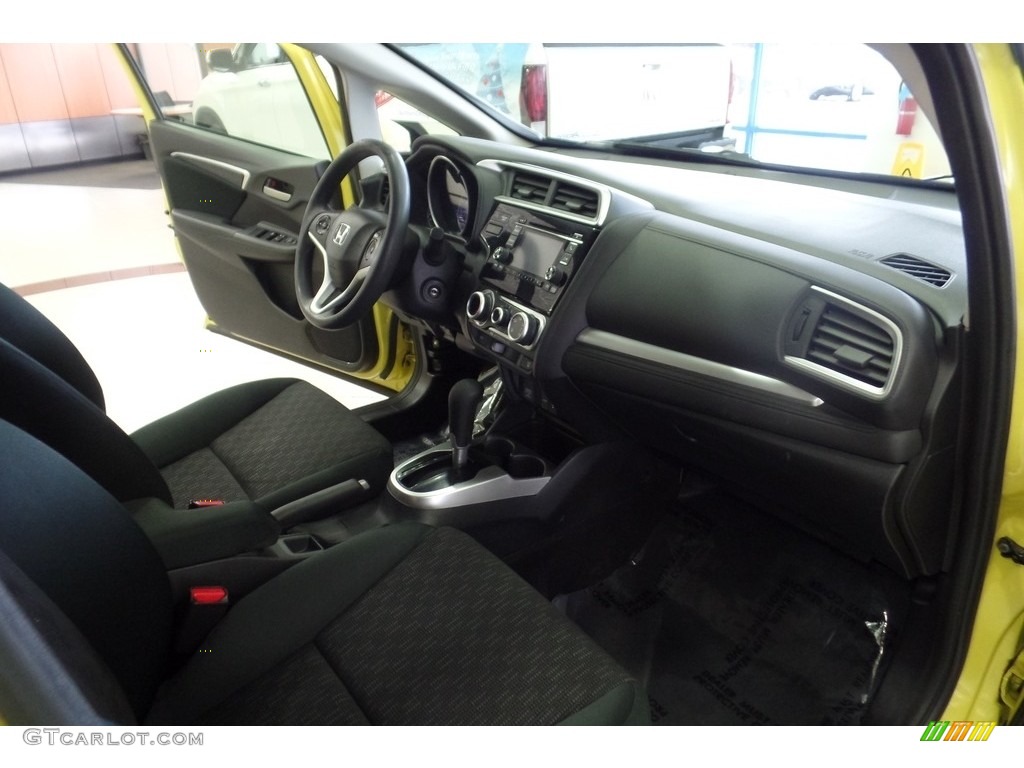 2015 Fit LX - Mystic Yellow Pearl / Black photo #18