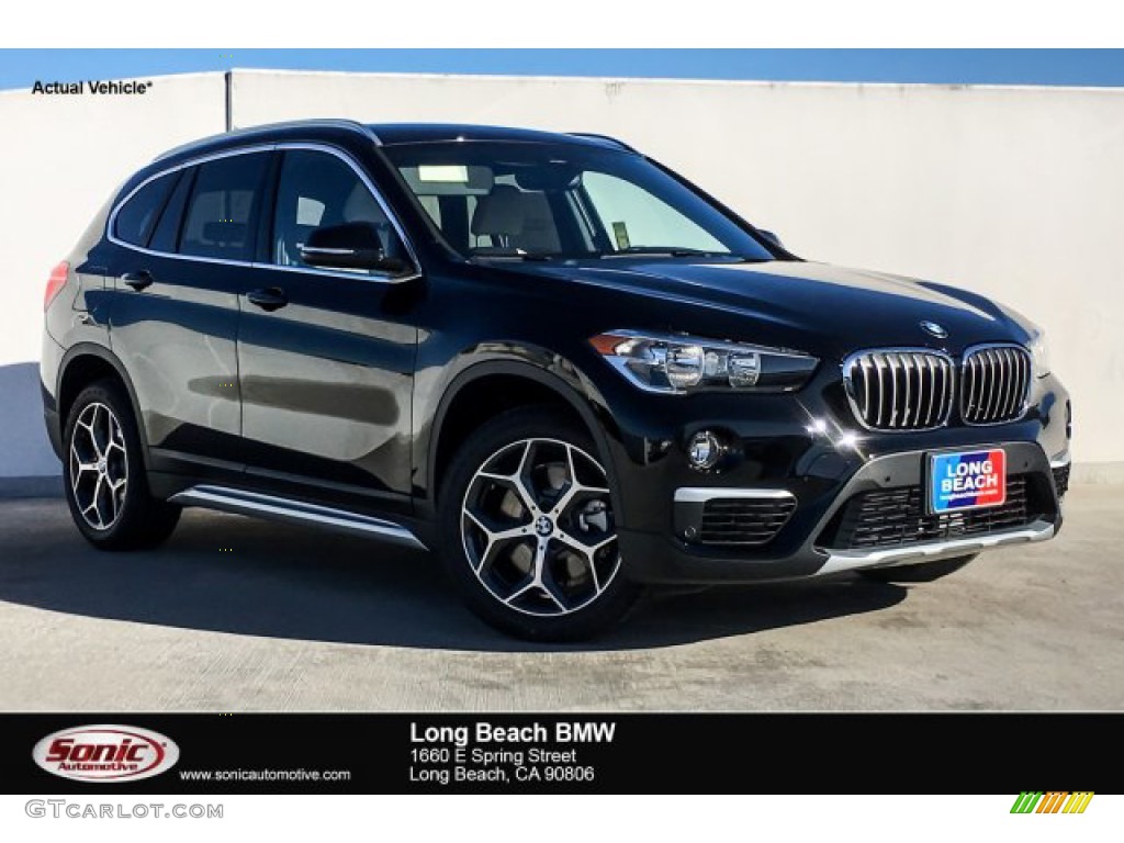 2019 X1 sDrive28i - Jet Black / Oyster/Black photo #1
