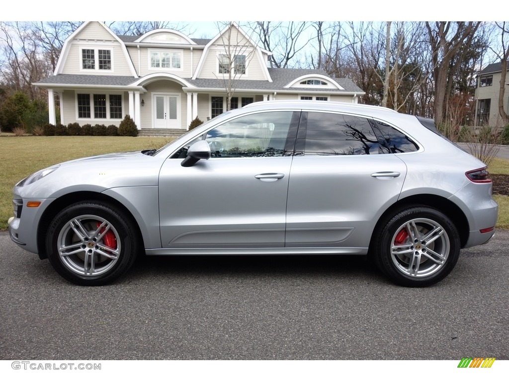 2016 Macan Turbo - Rhodium Silver Metallic / Black photo #3