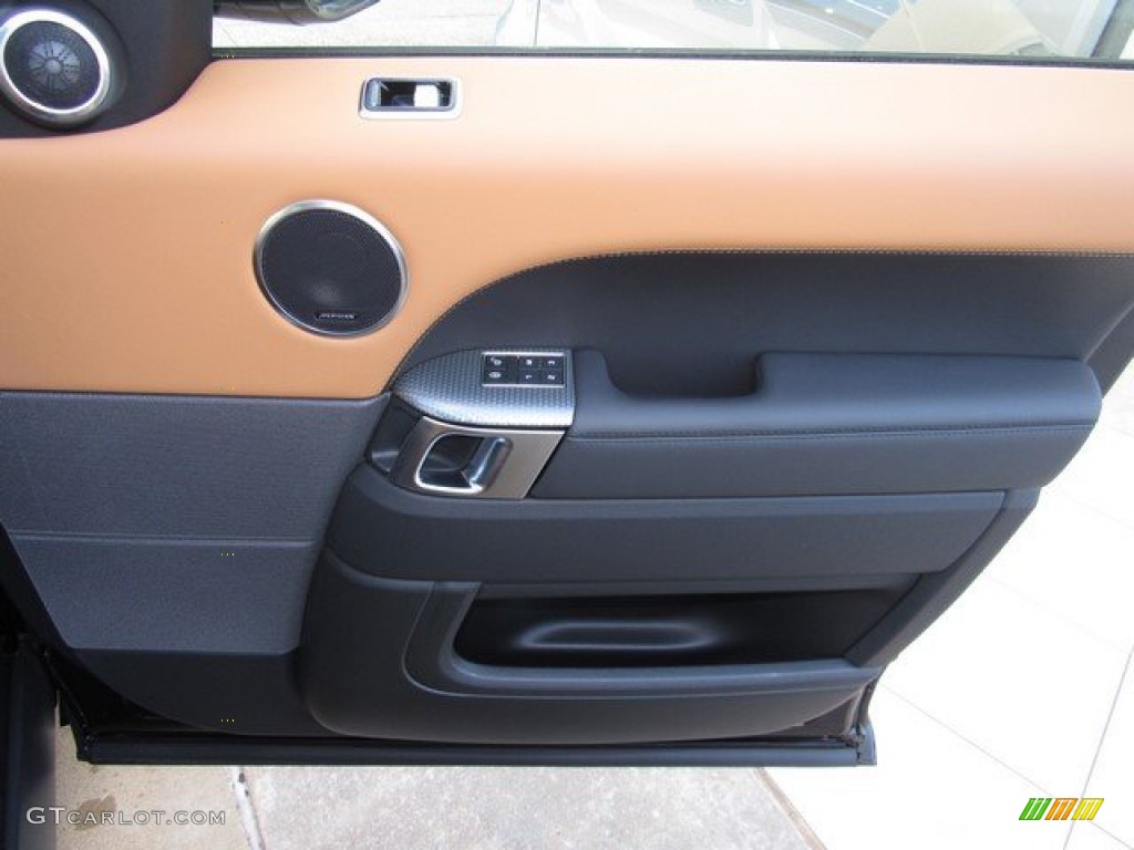2019 Land Rover Range Rover Sport Supercharged Dynamic Ebony/Vintage Tan Door Panel Photo #131172776