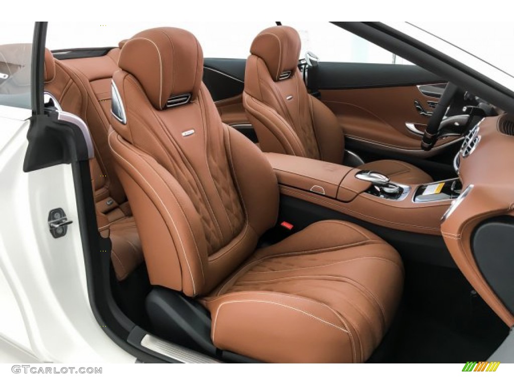 designo Saddle Brown/Black Interior 2019 Mercedes-Benz S AMG 63 4Matic Cabriolet Photo #131173193