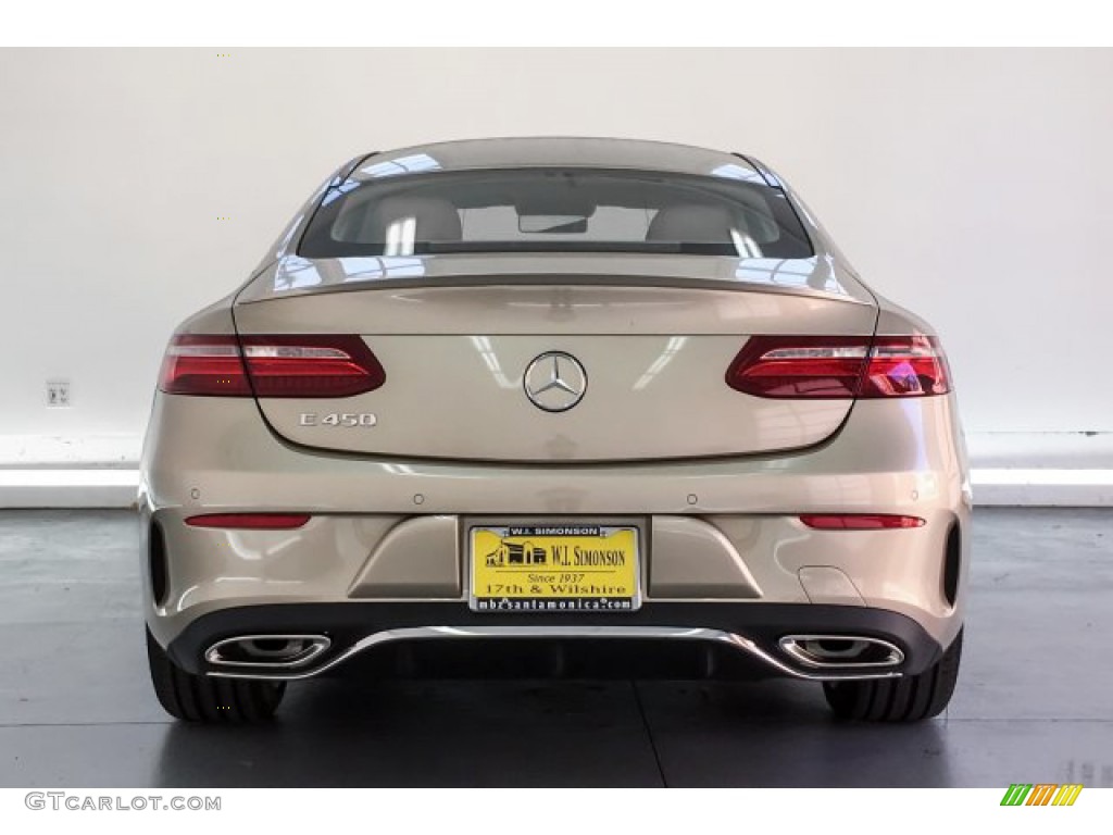 2019 E 450 Coupe - Dune Silver Metallic / Macchiato Beige/Espresso photo #3