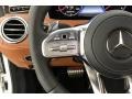 designo Saddle Brown/Black 2019 Mercedes-Benz S AMG 63 4Matic Cabriolet Steering Wheel