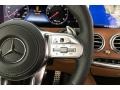 2019 Mercedes-Benz S designo Saddle Brown/Black Interior Steering Wheel Photo