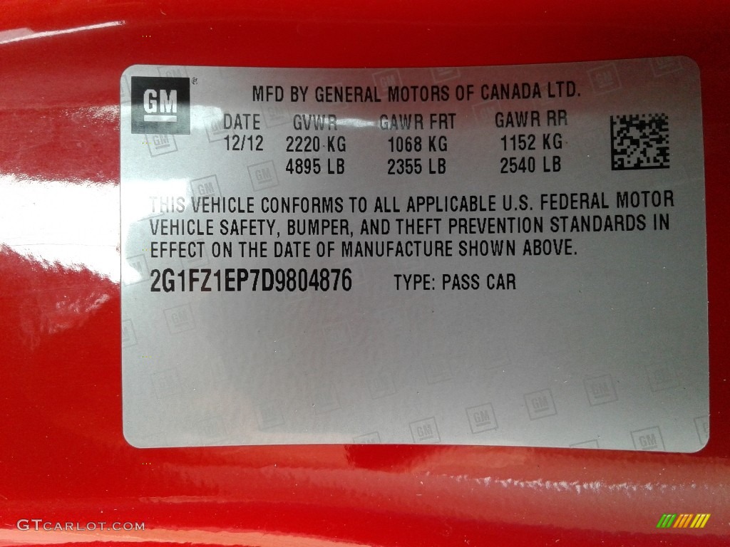 2013 Camaro ZL1 - Victory Red / Black photo #27