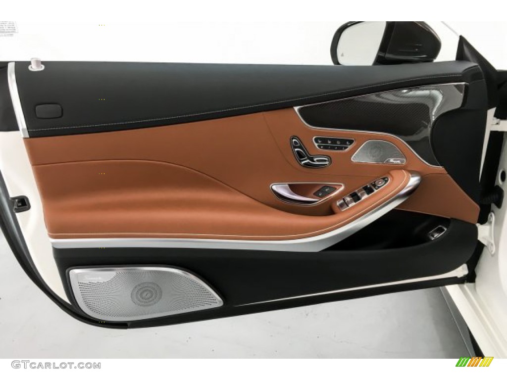2019 Mercedes-Benz S AMG 63 4Matic Cabriolet designo Saddle Brown/Black Door Panel Photo #131173841
