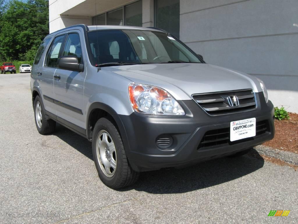 2005 CR-V LX 4WD - Satin Silver Metallic / Black photo #1