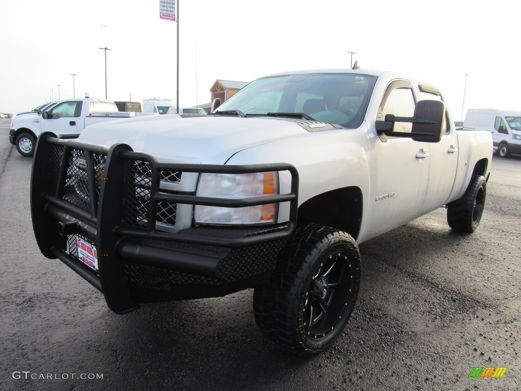 2012 Silverado 2500HD LT Crew Cab 4x4 - Silver Ice Metallic / Ebony photo #1